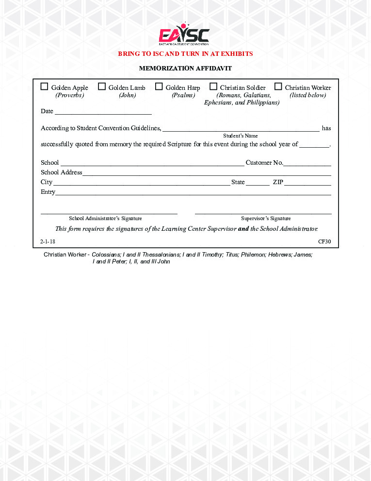thumbnail of MEMORIZATION AFFIDAVIT